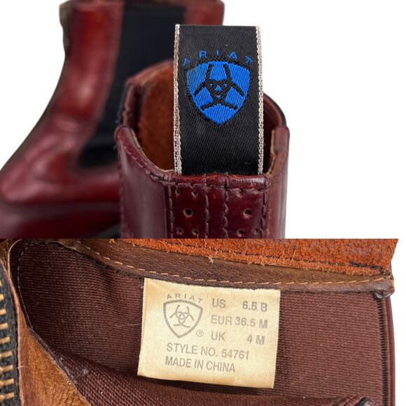 Ariat Cobalt Devon Pro 54761 Red/Brown Boots 6.5 - Picture 7 of 13